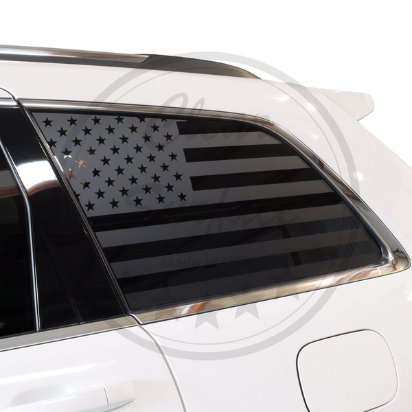 Fits 2011-2021 Jeep Grand Cherokee Rear Quarter Window American Flag Decal Stickers 2012 2013 2014 2015 2016 2017 2018 2019 2020