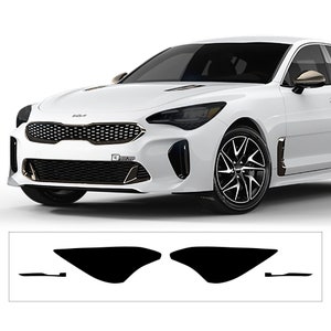 Kia Stinger Smoked Tint Kit: Headlights, Taillights, Reflectors (2022