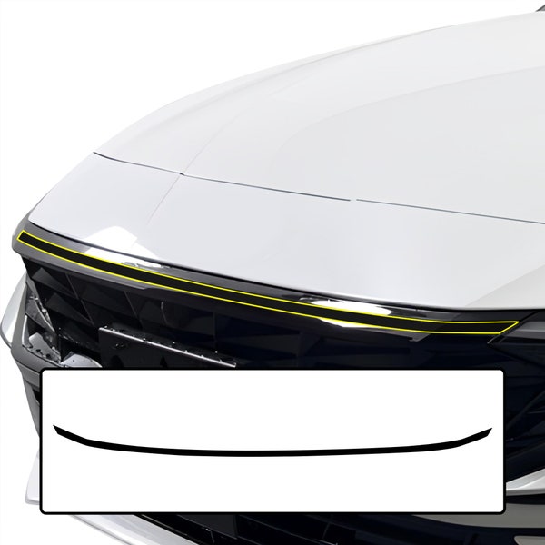 Fits Hyundai Elantra 2024-2025 Front Grille Rear Bumper Vinyl Chrome Delete Trim Blackout Decal Sticker Cover Overlay 2024 2025