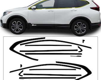 Honda CR-V Chrome Delete Kit: Gloss Black Vinyl (2017-2022)
