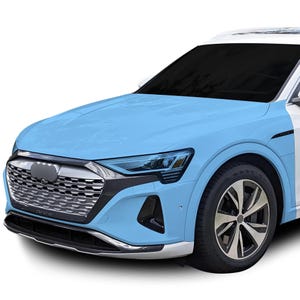 Fits Audi Q8 e-Tron 2024+ Pre Cut Hood Fenders and Front Bumper Premium Paint Protection Film Clear Bra PPF Decal Kit 2025 2024