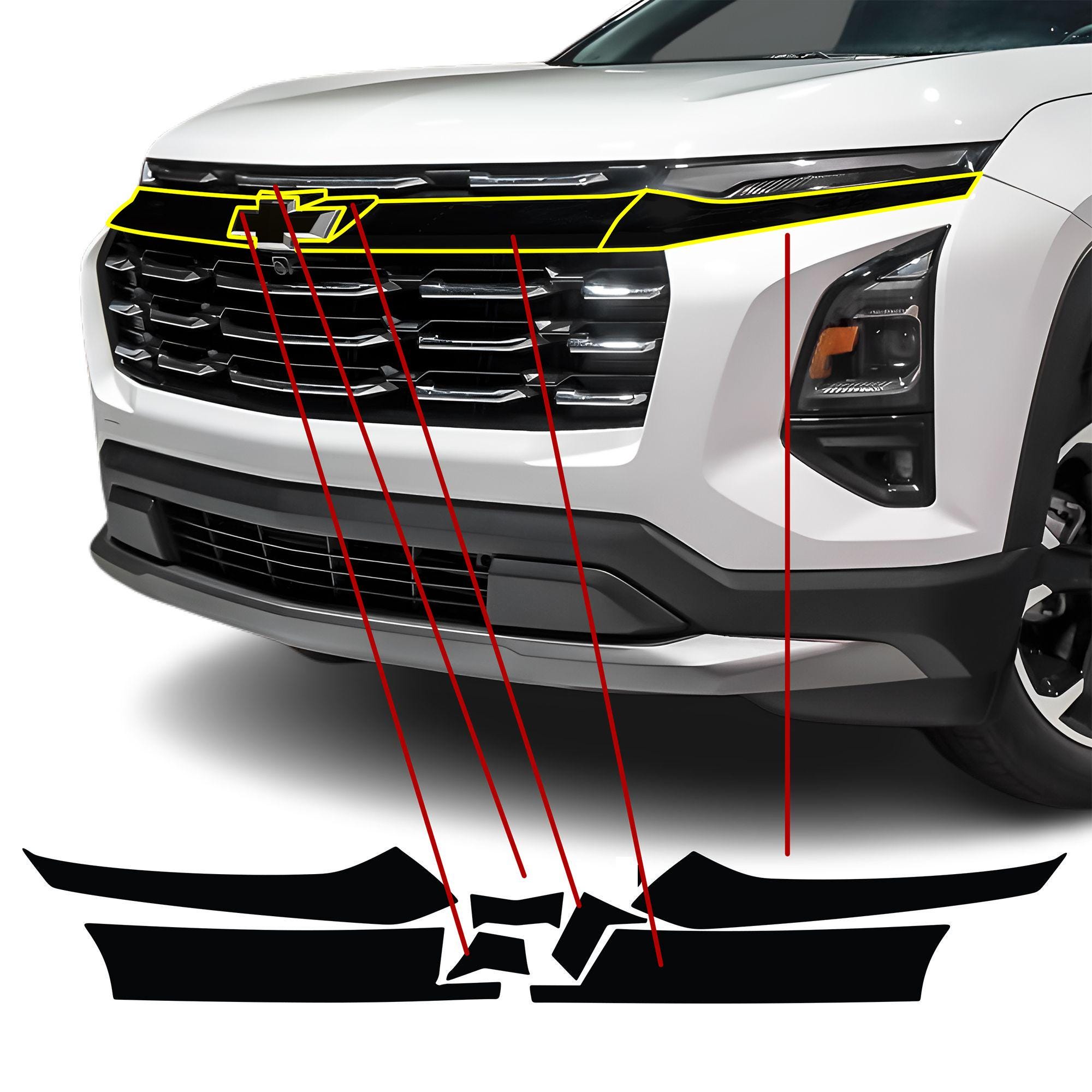 Chevrolet Equinox 2025-2026 - Chrome Delete Kit: Blackout Vinyl