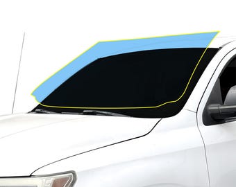 Zestaw folii ochronnych na przednią szybę Toyoty Tundra 2007–2021 – wstępnie wycięty, przezroczysty PPF (ochrona przed odpryskami kamieni)