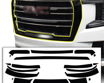 GMC ユーコン クロームデリートキット：ブラックアウトビニールオーバーレイ（2021-2025）
