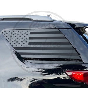 Passend für 2011-2019 Ford Explorer Rear Quarter 3rd Window American Flag Vinyl Aufkleber 2013 2013 2014 2015 2016 2017 2018 2019