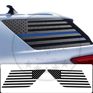 Chevy Traverse American Flag Rear Window Decal (2018-2022)