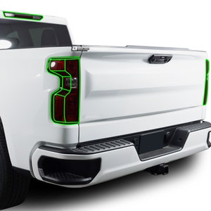 Chevy Silverado Smoked Vinyl Tönungskit: Kopf, Heck, Nebelleuchten (2019-2025)