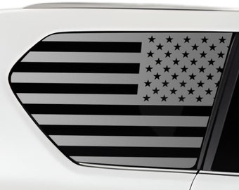 Fits Lexus GX 2018-2023 Quarter Window American Flag Vinyl Decal Stickers Distressed Blue Red Pink Line 2018 2019 2020 2021 2022 2023