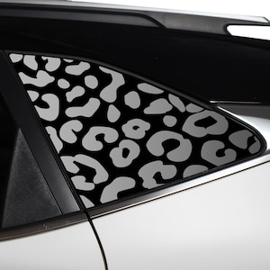 Fits Kia Seltos 2021-2024 Quarter Window Animal Leopard Cheetah Cow Print Vinyl Decal Stickers 2024 2023 2022 2021