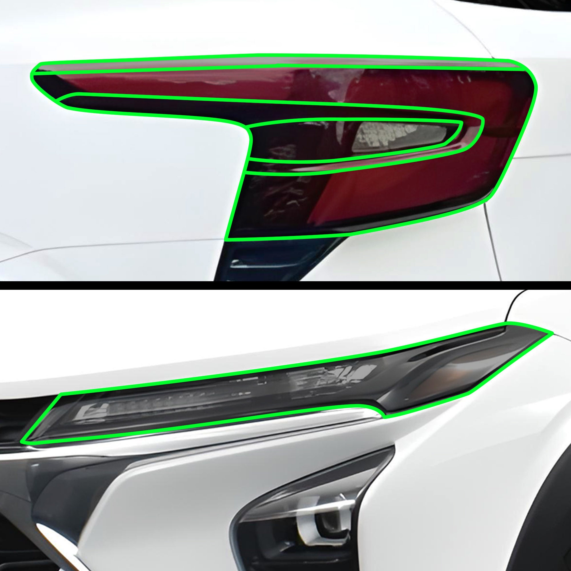 Chevrolet Trax Head & Tail Light Smoked Vinyl Tint Kit (2024-2026