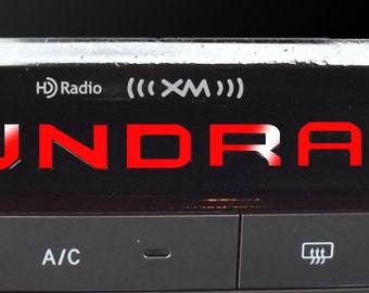 Radio Dashboard Insert Letters Vinyl Decal Fits Toyota Tundra 2014 2015 2016 2017 2018 2019 2020 2021