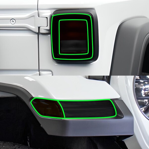 Precut Headlight Tint Kit For 2021-2022 Dodge Durango – Smoke Overlay Film By Clearsurface