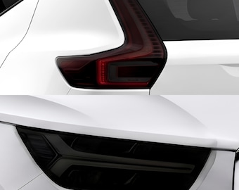 Fits Volvo XC40 2019-2022 Head Tail Light Precut Smoked Vinyl Tint Kit Film Overlay PPF Headlight Taillight 2022 2021 2020