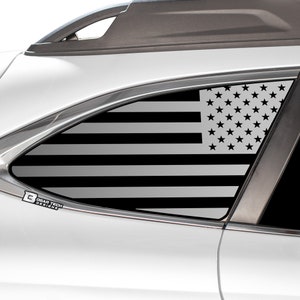 Fits Subaru Outback 2020 - 2025 Quarter Window American Flag Vinyl Decal Stickers Distressed Blue Red Line 2025 2024 2023 2022 2021