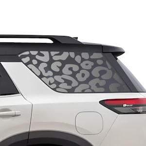 Fits 2022 2023 2024 2025 Nissan Pathfinder Quarter Window Animal Leopard Cow Cheetah Vinyl Decal Stickers