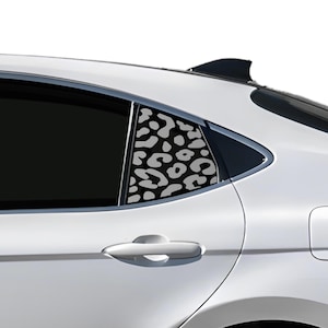 Fits Toyota Camry 2025+ Quarter Window Animal Leopard Cheetah Cow Print Vinyl Decal Stickers 2025 2026