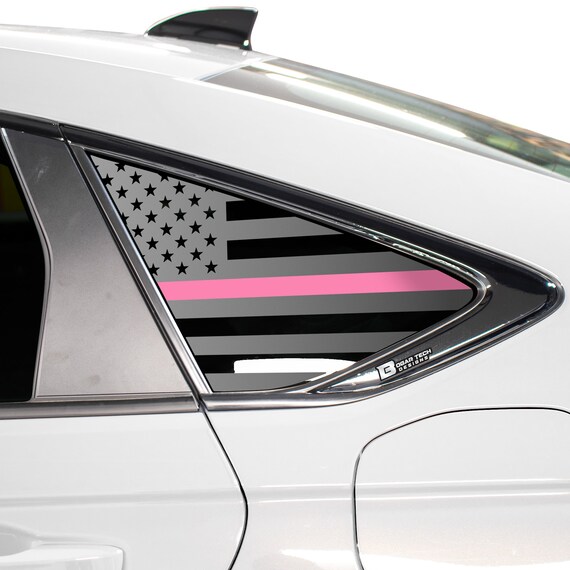Fits Honda Accord Sedan 2023 Quarter Window American Flag Vinyl