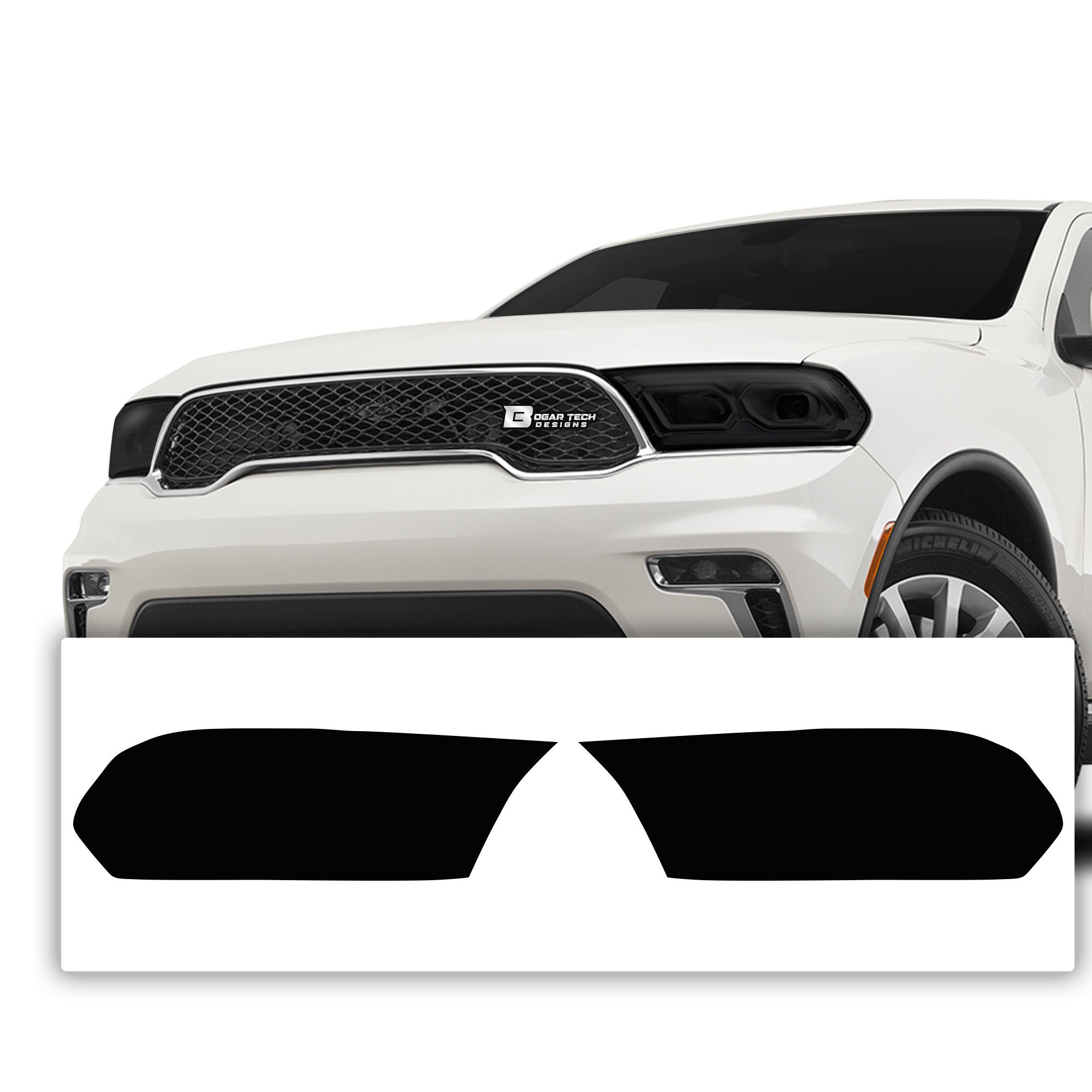 ダッジ デュランゴ スモークヘッドライトティントオーバーレイ (2021-2022) - Etsy 日本 IPG Dodge  Charger、Challenger、Durango (, image size:2000x2000