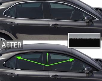 BOGAR TECH DESIGNS Precut For Nissan Pathfinder 2022-2025 Rim Chrome Delete Overlay, Gloss Black, Exterior Accessories - Canada