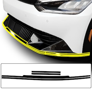 Fits Kia EV6 2022 2023 2024 Side Rear Front Bumper Vinyl Chrome Delete Trim Blackout Decal Sticker Film Overlay