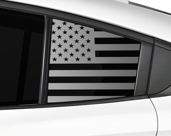 Subaru Legacy 2020-2025 American Flag Vinyl Decal Stickers - Matte Black