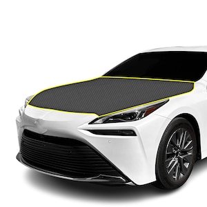 Fits Toyota Mirai 2021+ Pre Cut Hood Premium Paint Protection Film Gloss Black Carbon Fiber PPF Kit 2024 2023 2022 2021