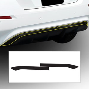 Fits Nissan Leaf 2018-2024 Rear Vinyl Chrome Delete Trim Blackout Decal Sticker Overlay Film 2018 2019 2020 2021 2022 2023 2024