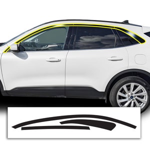 Fits Ford Escape Front Grille Side Rear Vinyl Chrome Delete Trim Blackout Decal Sticker Cover Overlay