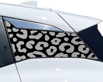 Nissan Kicks 2025-2027 - Leopard Cheetah Cow Print Vinyl Decal Stickers, Matte Black