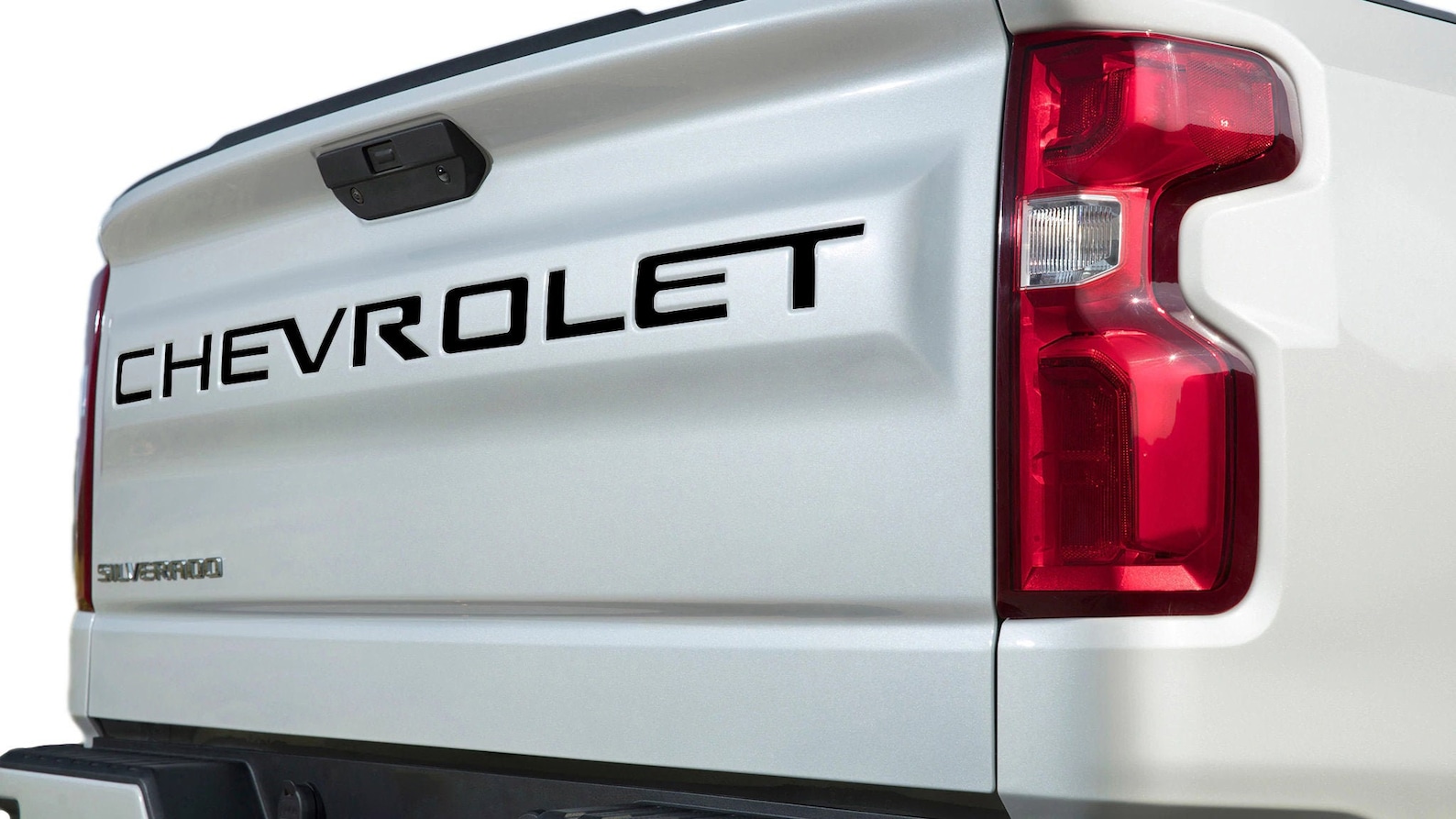 White Tailgate Letters For 2024 Silverado