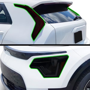 Fits Kia Niro 2023 2024 Head Tail Light Precut Smoked Vinyl Tint Kit Film Overlay PPF Headlight Taillight