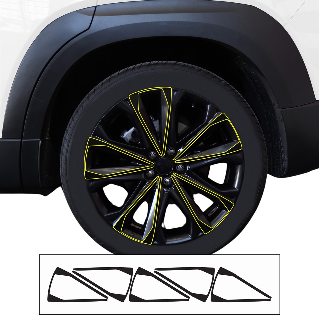 Mazda Cx-50 Front Wheel Chrome Delete: Blackout Vinyl Decal (2022