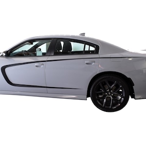 Door Side C Stripes Accent Graphic Vinyl Decal Fit Dodge Charger 2015 2016 2017 2018 2019 2020 2021 2022 2023 Matte