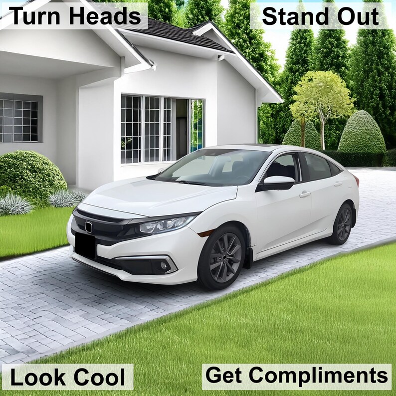 Civic Sedan Smoke Tint Overlay Kit: Nebel, Rücklicht, Reflektor (2016-2021) Bild 11