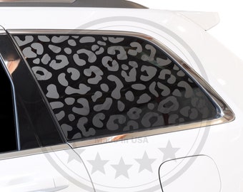 Fits 2011-2021 Jeep Grand Cherokee Leopard Cheetah Print Third Rear Window Fuel Door Decal 2013 2014 2015 2016 2017 2018 2019 2020 2021