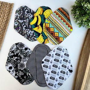 Assorbente in tessuto riutilizzabile a flusso pesante, Assorbenti in tessuto postpartum, Assorbenti igienici, Assorbenti mestruali, Cotone, Bambù, Rifiuti Zero, Ecologico