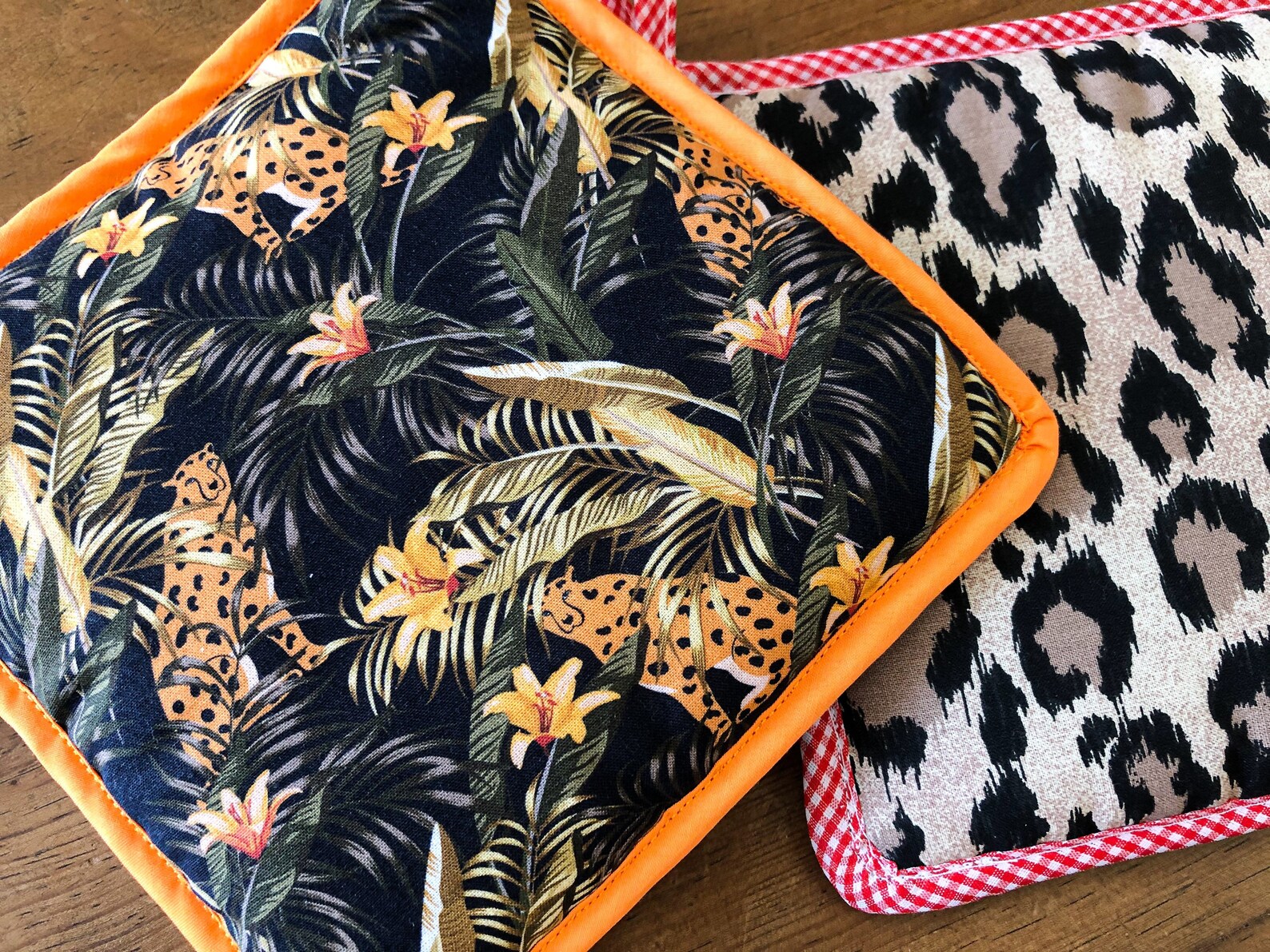 Leopard Pot Holder Kitchen Decor Kitchen Supplies Etsy