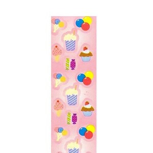 FEESTDAGEN - Snoep, cupcakes, frisdrank, lollies Kromekote Sandylion-stickers - 1 strook, zeldzaam
