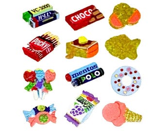 1 Sheet | Q-lia | BONBON DROP Mini Series Glitter 3D Gel Sticker