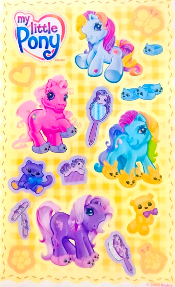My Little Pony Slumber Party Maxi Sandylion Stickers  1 sheet  *No longer in Print*  RARE