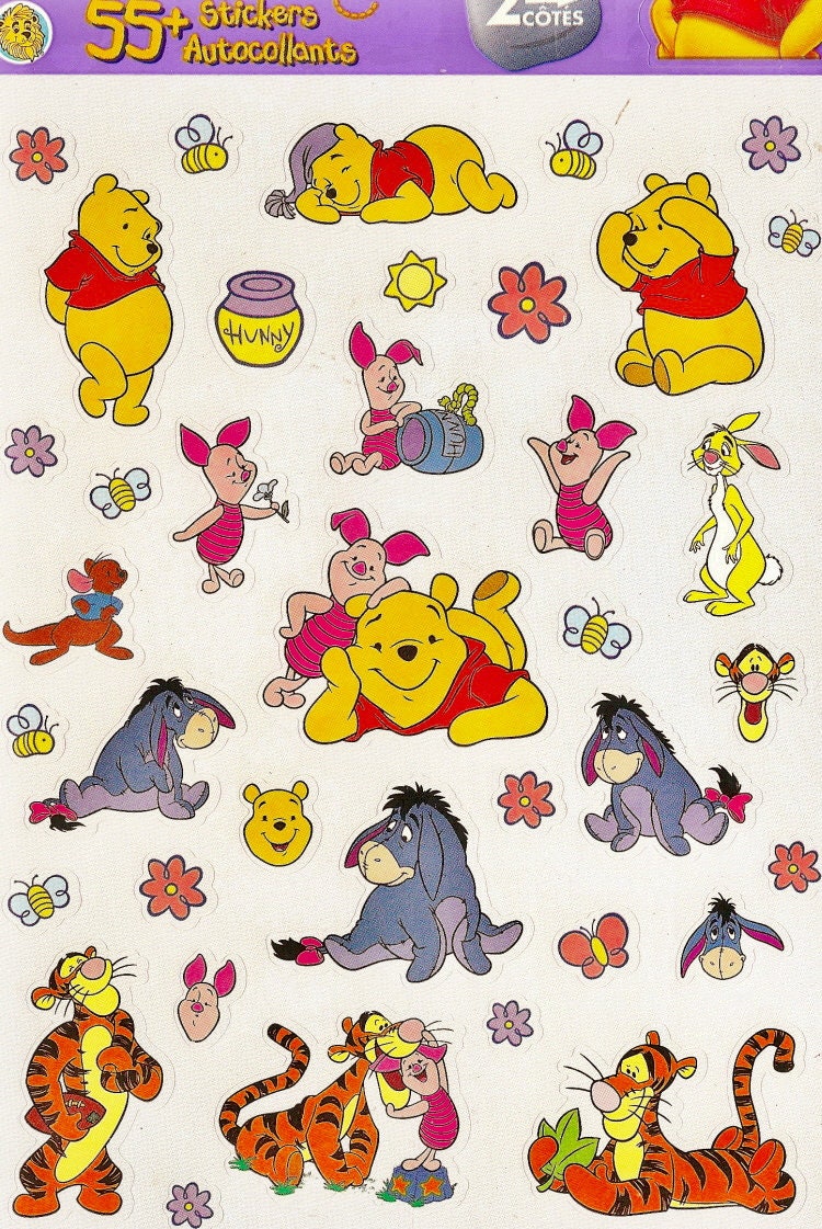 40 Winnie the Pooh Stickers 
