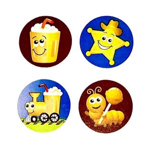 Scratch &#39;n Sniff ROOT BEER/ HONEY Scent Sandylion Stickers -1 square  Vintage