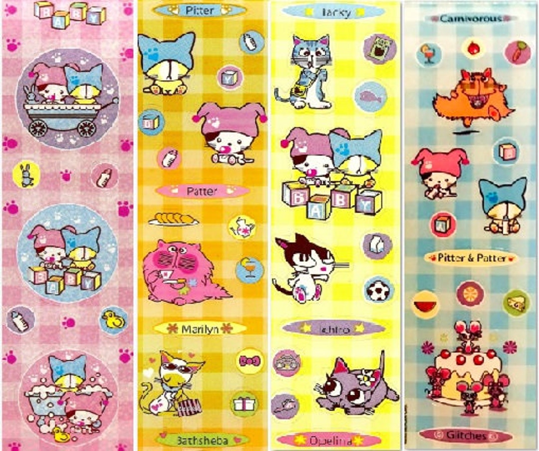 BARCODE KITTIES Theme Sandylion Stickers 1 Strip you Choose Design
