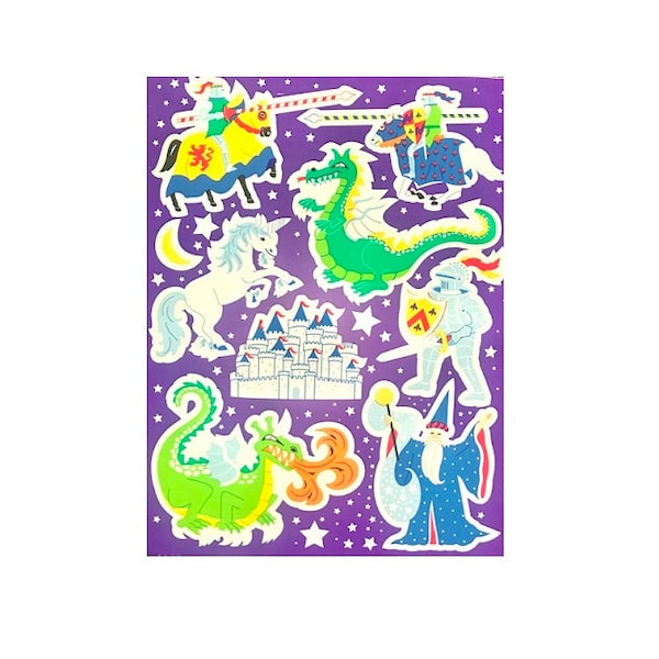 Glow in the Dark Dragon Stickers Etsy