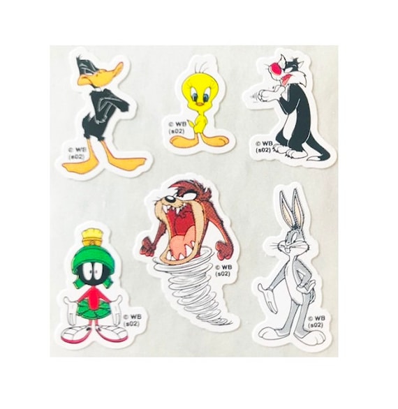 LOONEY TUNES Characters Sandylion Stickers 1 Square Rare vintage
