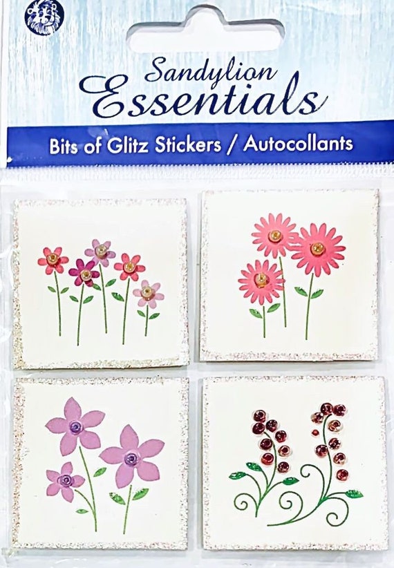 Bits of Glitz FLOWERS Sandylion エッセンシャル ステッカー - 1