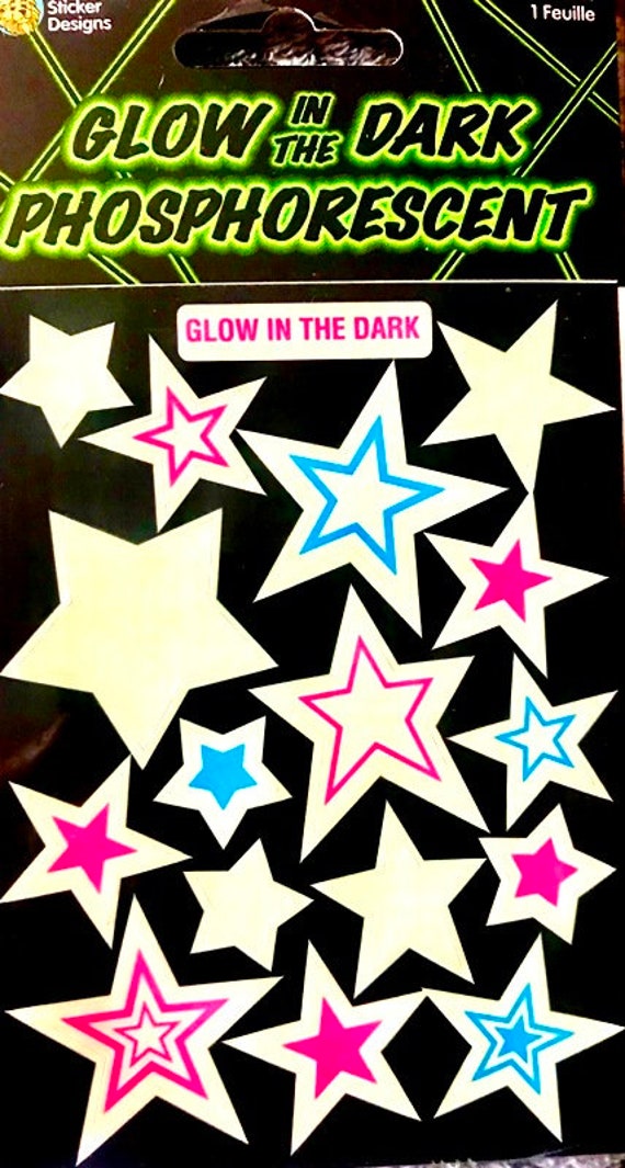 Glow in the Dark STARS Maxi Sandylion Stickers *rare Vintage* ~new