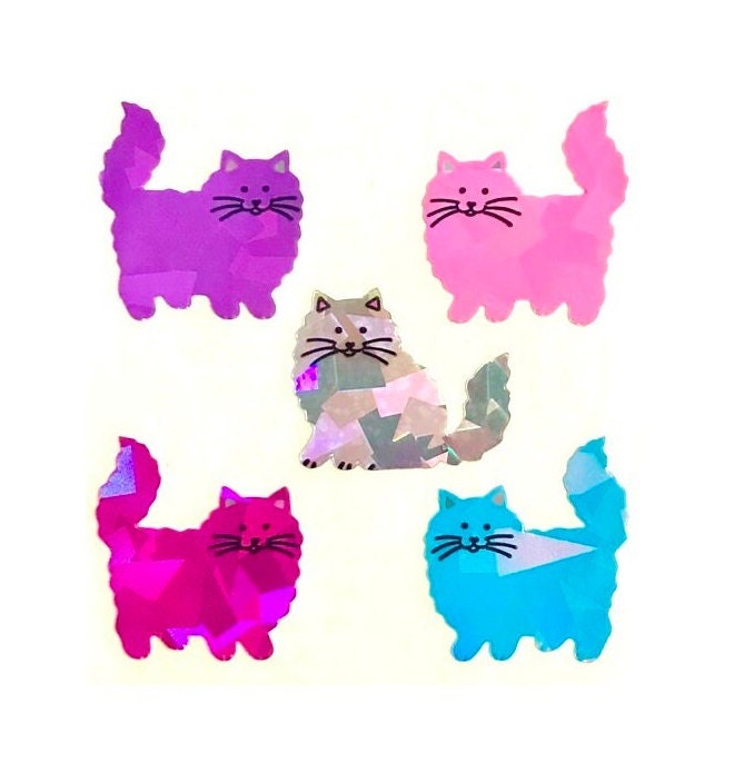 サンディライオン　ねこ　モンドリアン　ステッカー 子猫 猫 プリズマティック サンディライオン ステッカー *1枚