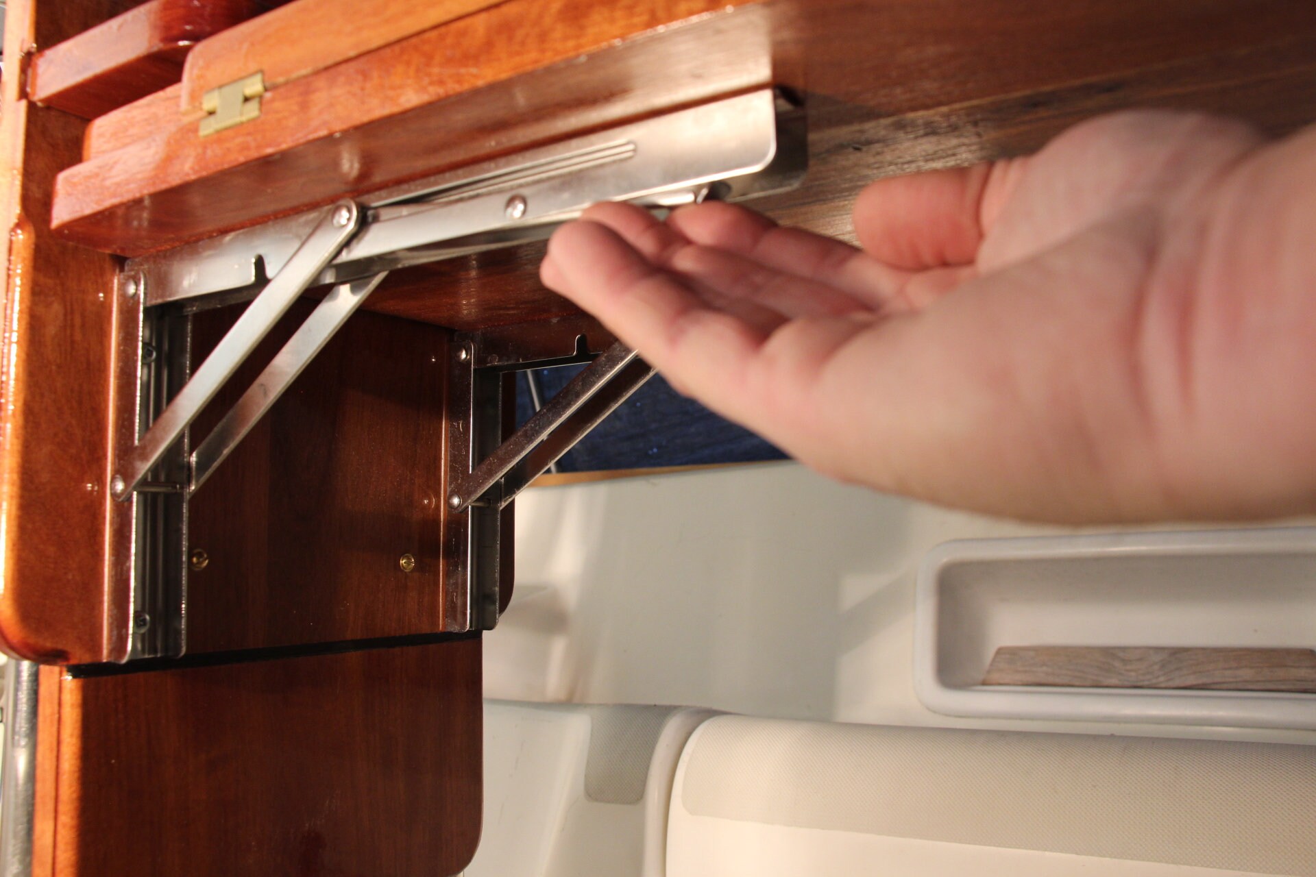 Sailboat Cockpit Table in Makore Etsy