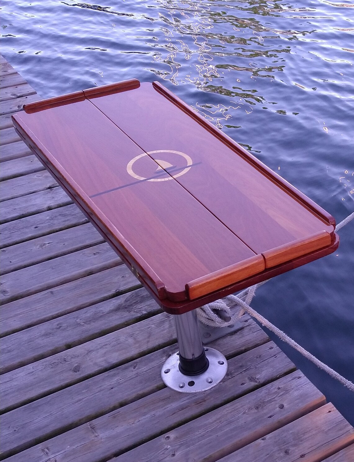 Pedestal Mounted Cockpit Table in Makore Etsy